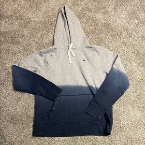 Hollister Ombre Gray and Navy Hoodie